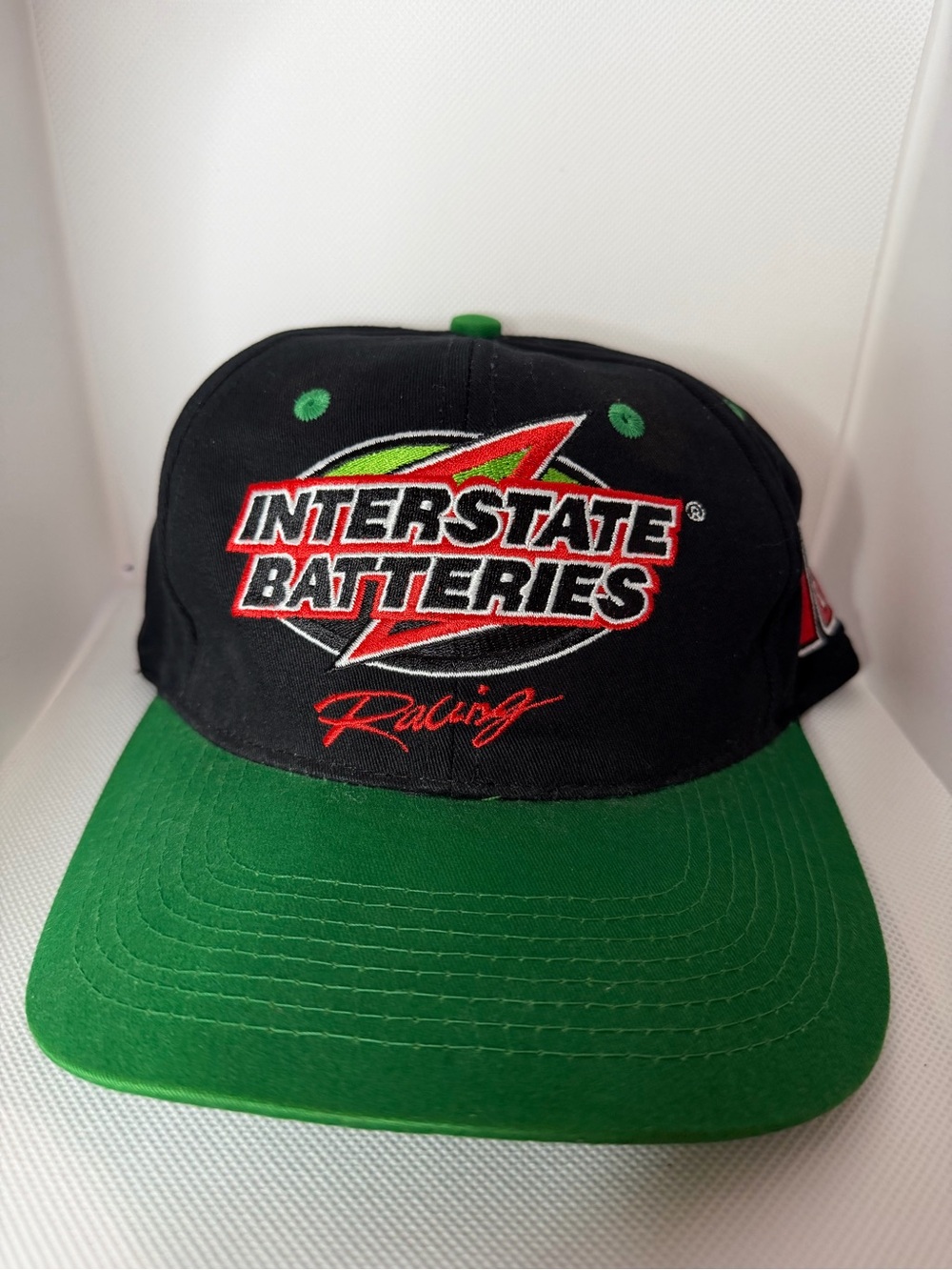 Vintage 90s NASCAR Interstate Batteries #18 Bobby Labonte Racing Snapback Hat